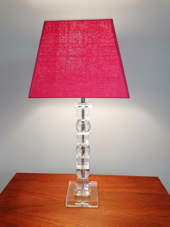 Image 1 of 2x MCM Lucite Tischlampe