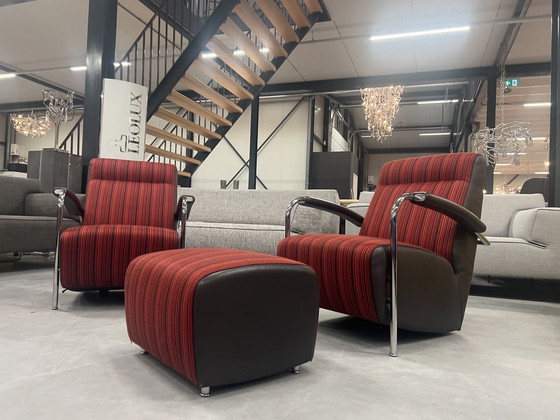 Image 1 of 2 Leolux Scylla Hochsessel, 1 Hocker 