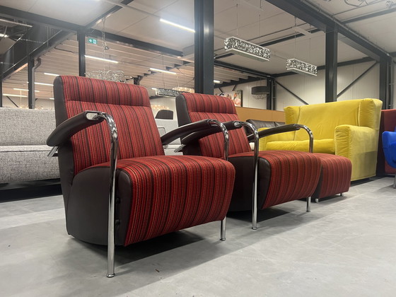 Image 1 of 2 Leolux Scylla Hochsessel, 1 Hocker 