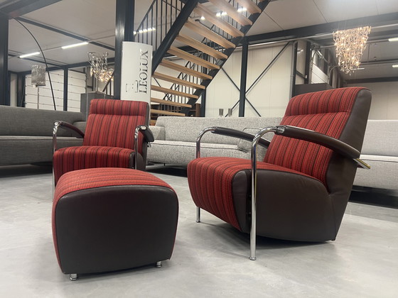 Image 1 of 2 Leolux Scylla Hochsessel, 1 Hocker 