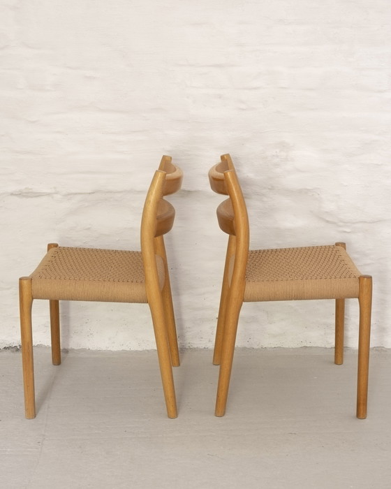 Image 1 of 4x Niels Otto Møller Stühle Modell 84 in Eiche