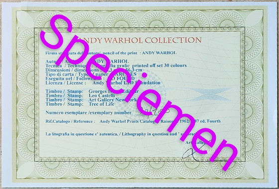 Image 1 of Andy Warhol - Mick Jagger. Mit Zertifikat.