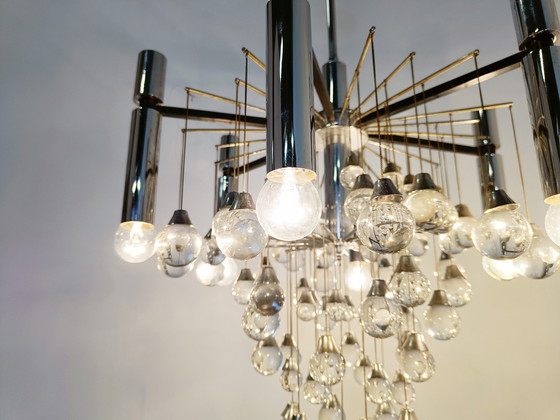 Image 1 of Gaetano Sciolari Kronleuchter, 1970er Jahre