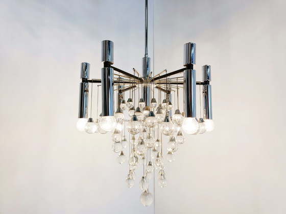 Image 1 of Gaetano Sciolari Kronleuchter, 1970er Jahre