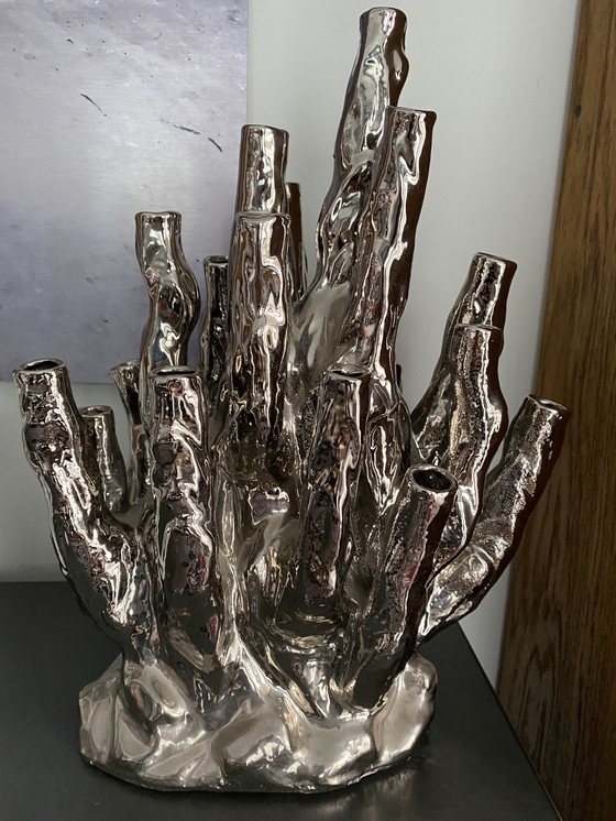 Image 1 of Pols Potten Vase Silber