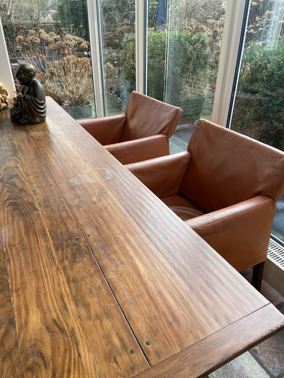 Image 1 of 4x Feline Gerard van den Berg Stühle in Leder.