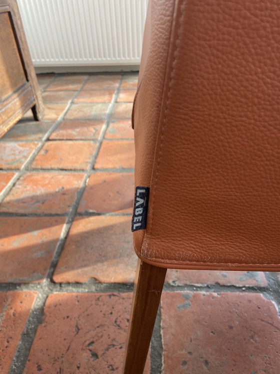 Image 1 of 4x Feline Gerard van den Berg Stühle in Leder.