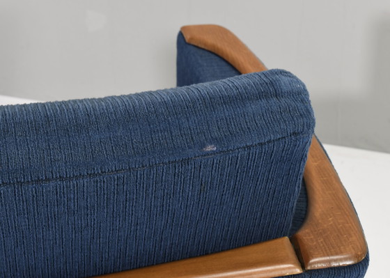 Image 1 of Paar deutsche Loungesessel mit Eichendetails, Deutschland – um 50er Jahre Design