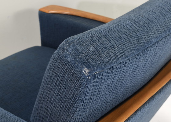 Image 1 of Paar deutsche Loungesessel mit Eichendetails, Deutschland – um 50er Jahre Design