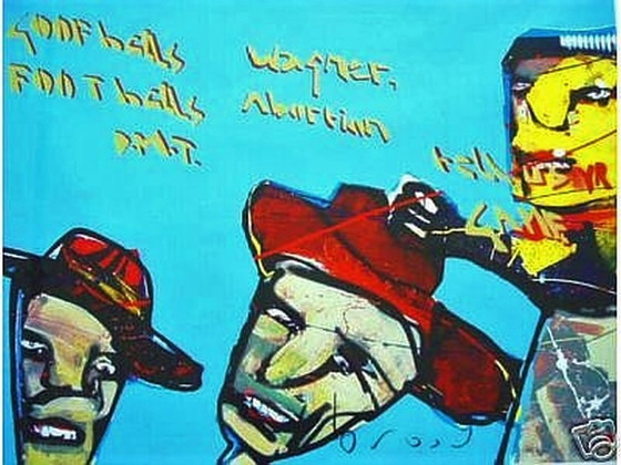 Image 1 of Herman Brood– Farbsiebdruck – Goofballs – handsigniert.