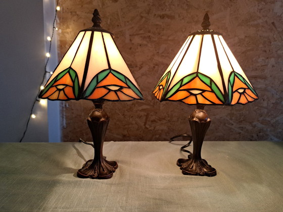 Image 1 of 2x Vintage Tischlampe