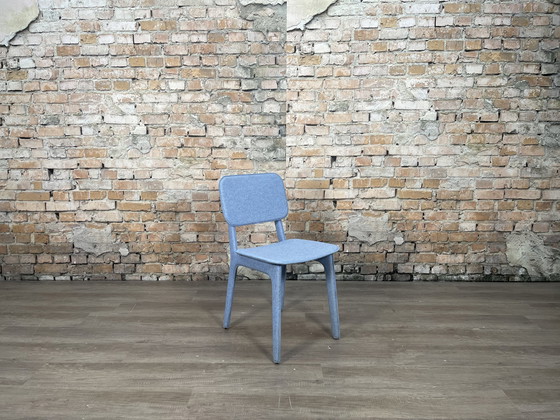 Image 1 of Ligne Roset Felt Chair blau - Stuhl