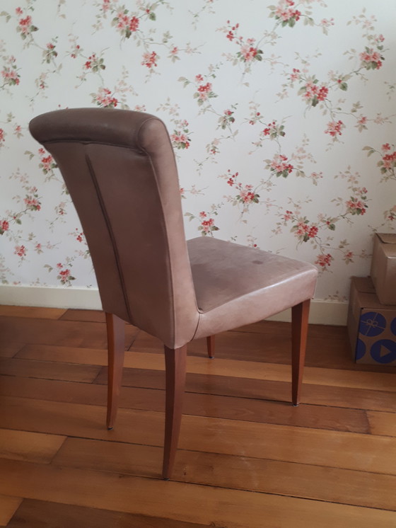 Image 1 of Set mit 6 Hvs-Lederdesignstühlen