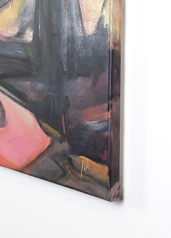 Image 1 of Iris Hartman Pink River Gemälde