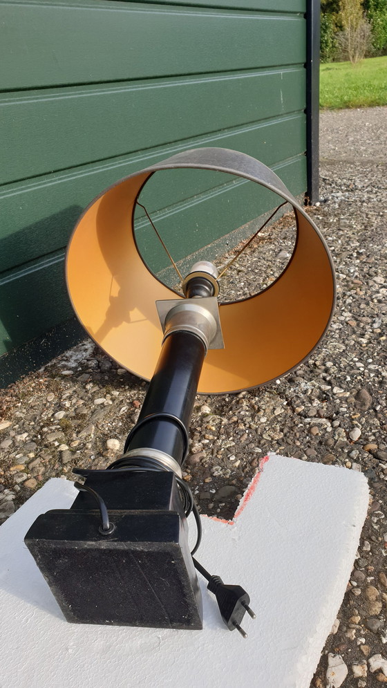 Image 1 of 2x schwarze Lampen mit Aluminiumelementen