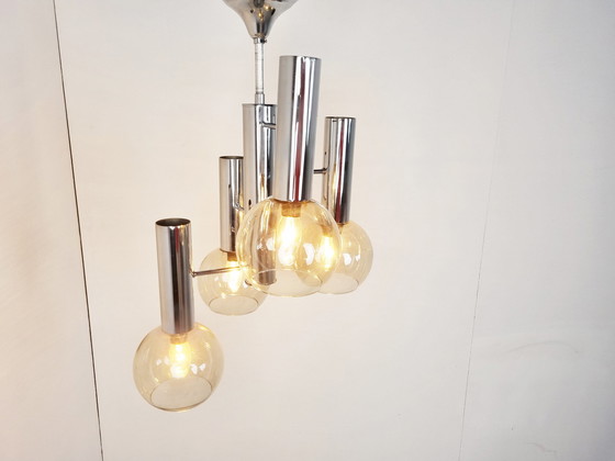 Image 1 of Vintage Glaskugel-Kronleuchter, 1970er Jahre
