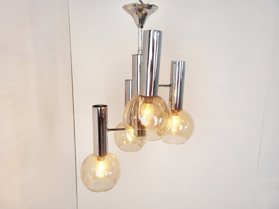 Image 1 of Vintage Glaskugel-Kronleuchter, 1970er Jahre