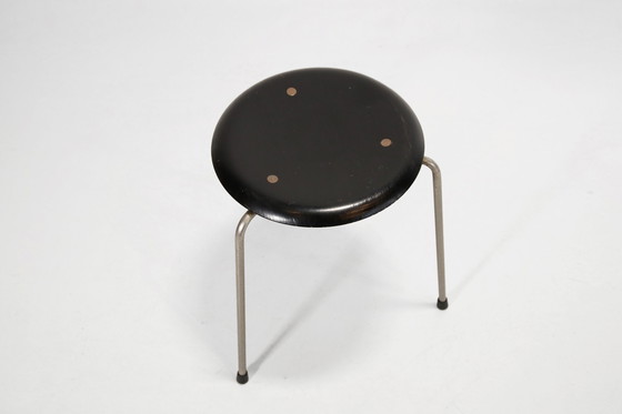 Image 1 of Früher schwarzer Arne Jacobsen DOT 3170 Hocker