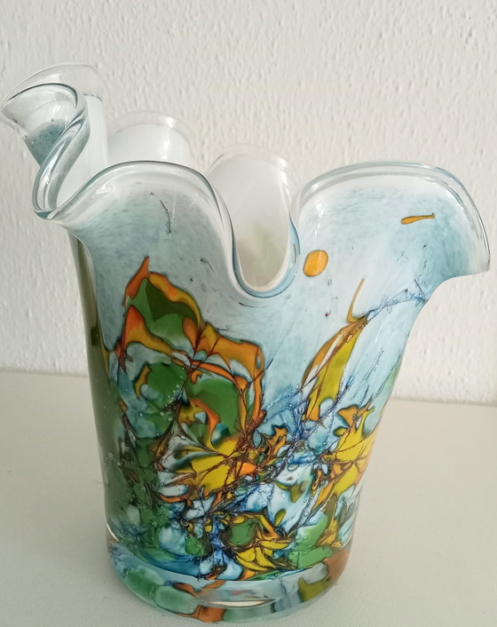 Image 1 of Vintage Amalfi Faltvase Taschentuchvase