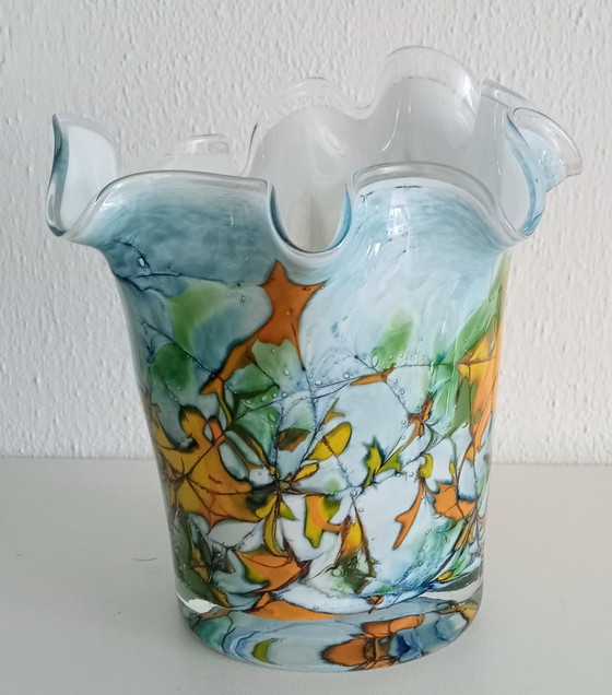 Image 1 of Vintage Amalfi Faltvase Taschentuchvase