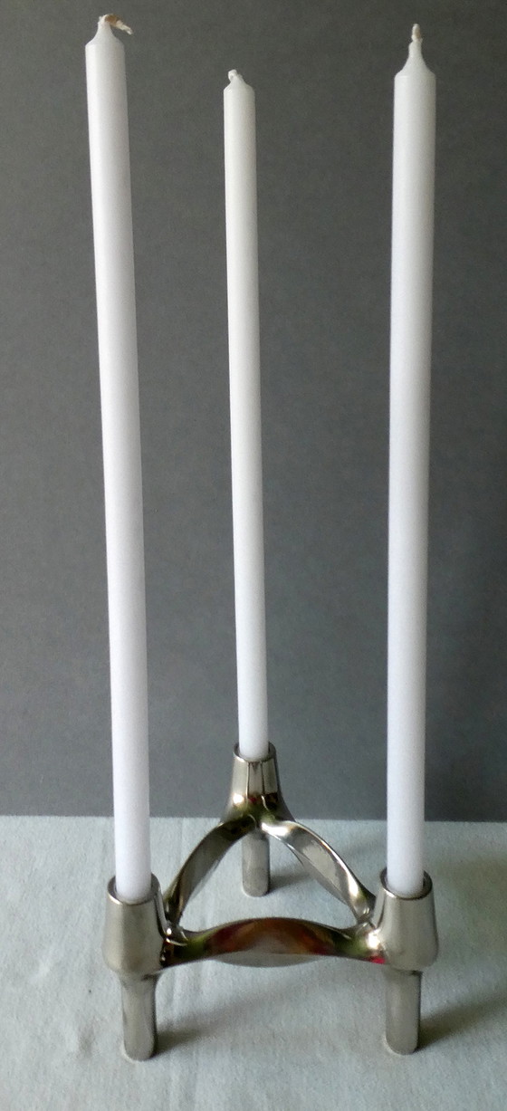 Image 1 of 3 Stoff/Nagel kandelaar