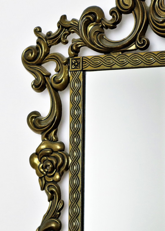 Image 1 of Französischer Vintage vergoldeter Barockspiegel