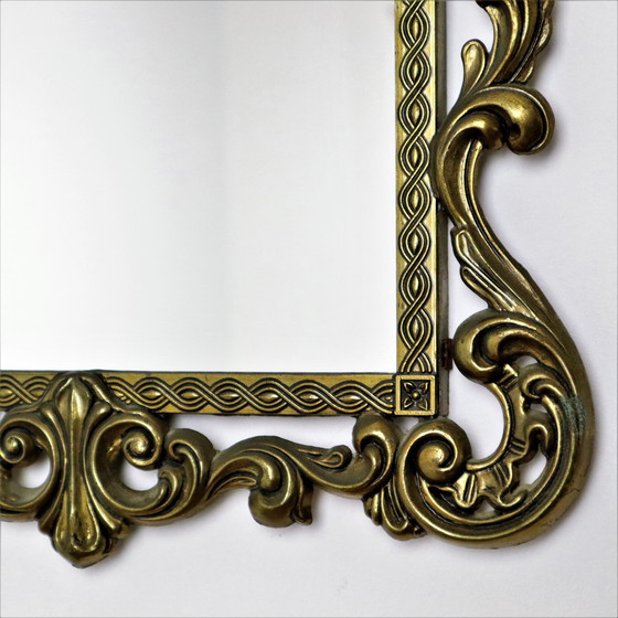 Image 1 of Französischer Vintage vergoldeter Barockspiegel