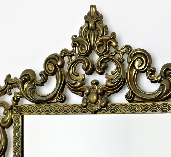 Image 1 of Französischer Vintage vergoldeter Barockspiegel