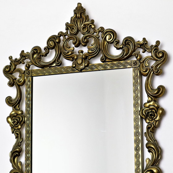 Image 1 of Französischer Vintage vergoldeter Barockspiegel