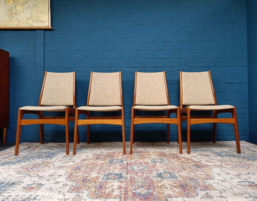 4x Vintage Stühle dänisches Design