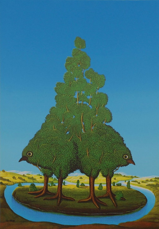 Siegbert Hahn-----------Baumvogel aus 80er Jahre Design