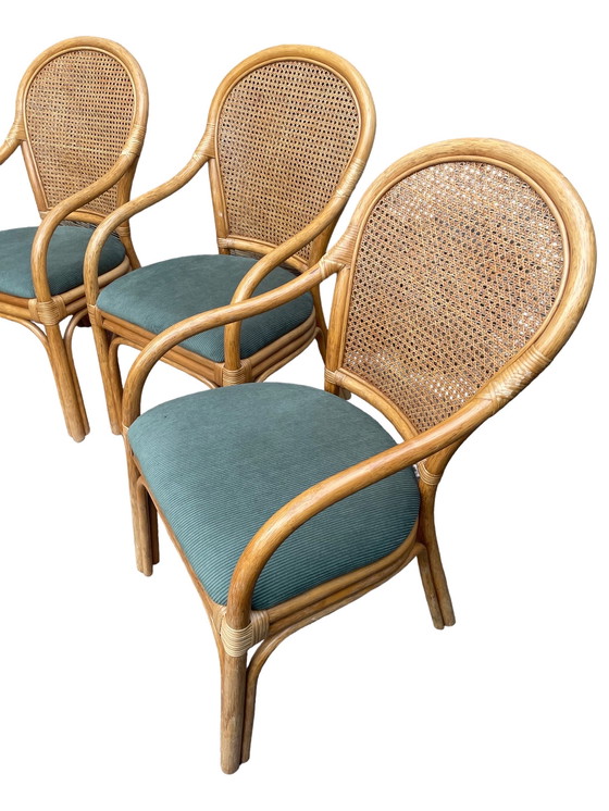 Image 1 of McGuire Esstisch aus Rattan