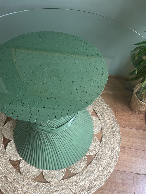 Image 1 of McGuire Esstisch aus Rattan