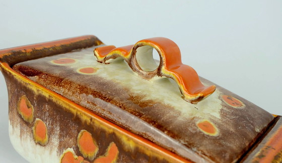 Image 1 of Art Deco Keramik-Keksdose mit Deckel