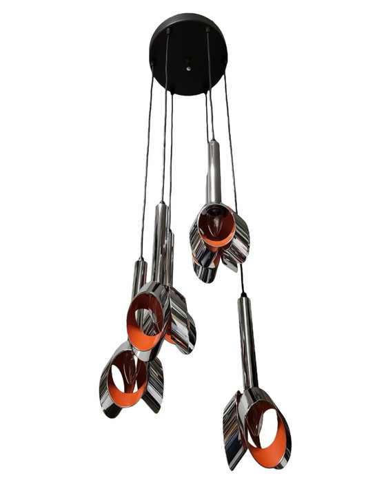Image 1 of Space Age Kaskaden-Pendelleuchte
