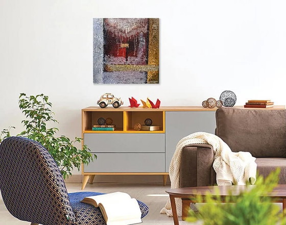 Image 1 of Henk van Hemert Acrylgemälde „Der goldene Traum“.