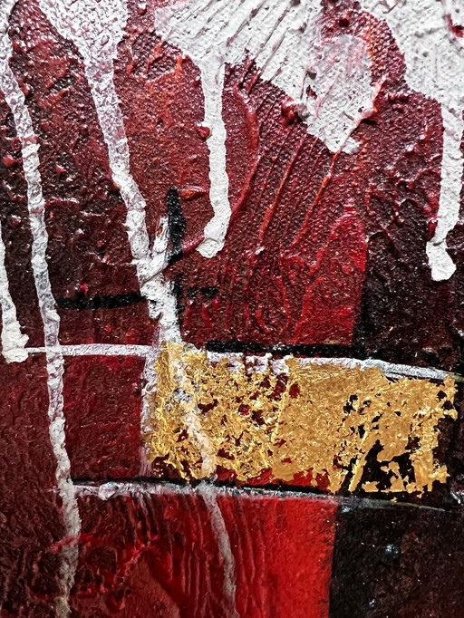 Henk van Hemert Acrylgemälde „Der goldene Traum“.