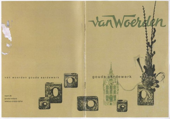 Image 1 of Strickjacke Gouda-Blockvase aus Keramik