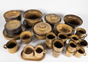 Potterie De Driehoek Huizen – Fokke Hamming – Modell Blaricum – 52-teiliges Geschirr – 1970er Jahre
