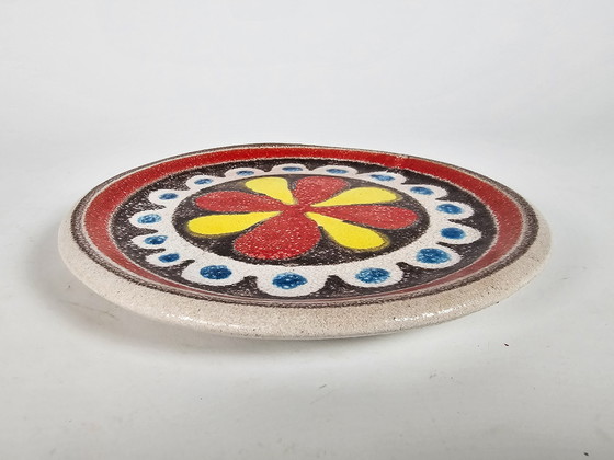 Image 1 of Giovanni Desimone | handbemalt | Picasso-Stil | Blume | Brett | 70er Jahre