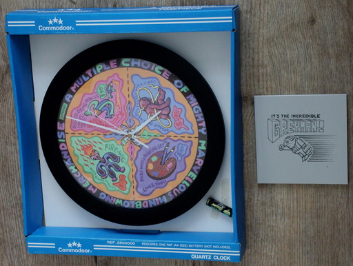 Dadara – Uhr – neu + Broschüre: Es ist der unglaubliche Greyman