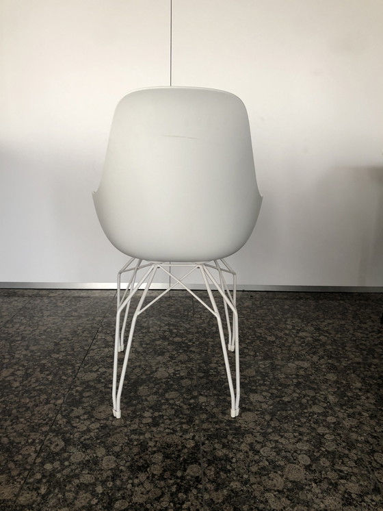 Image 1 of 5x Kubikoff Diamond Dimple Closed Chair weiß