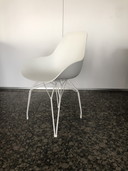 5x Kubikoff Diamond Dimple Closed Chair weiß