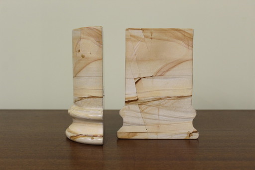 2x Italienische Vintage Buchstützen