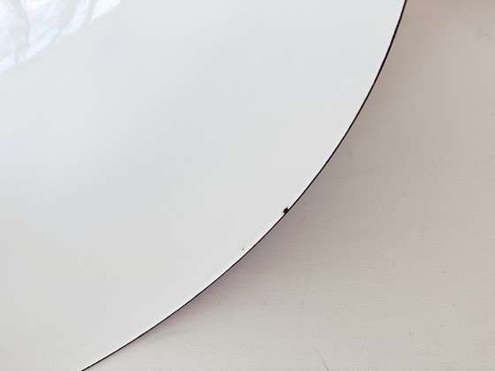 Image 1 of Kaj Franck und Raija Uosikkinen für Fog & Morup Dänische orange / rote Emaille-Hängelampe