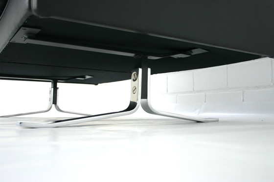 Image 1 of Rudolf Horn for Röhl Potsdam, Executive Leather Lounge Sofa, chrome Base, 1960s