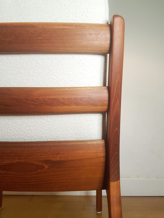 Image 1 of 2 x Ole Wanscher Senator Chairs aus Teak und Bouclé