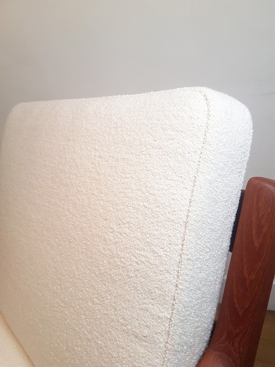 Image 1 of 2 x Ole Wanscher Senator Chairs aus Teak und Bouclé