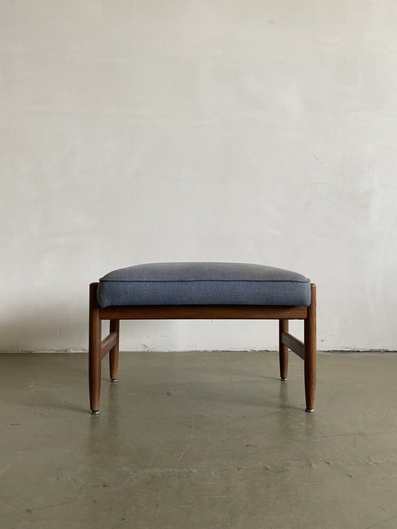 Image 1 of Arne Vodder Mid Century Hocker, Dänemark, 1950er Jahre