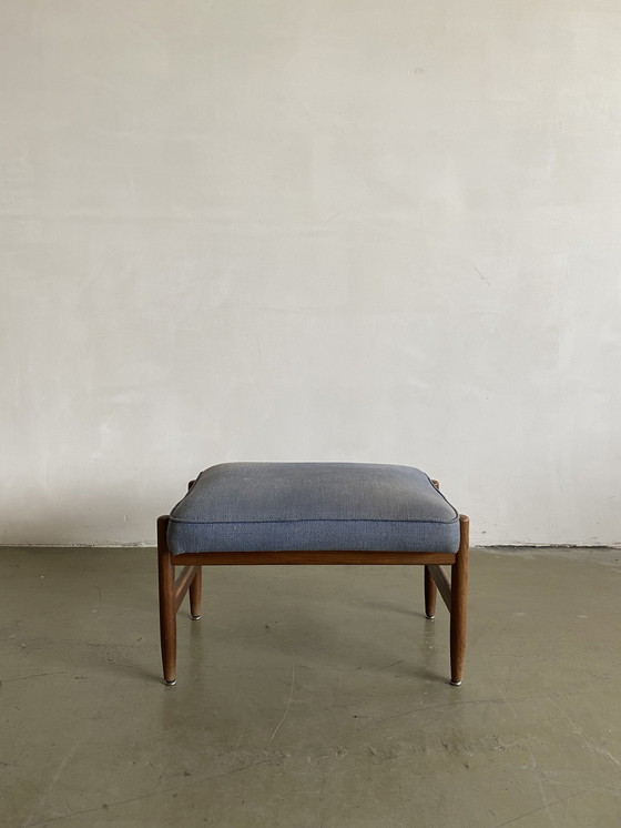 Image 1 of Arne Vodder Mid Century Hocker, Dänemark, 1950er Jahre
